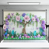 Lofaris Dreamy Floral Willow Nature Spring Photo Backdrop